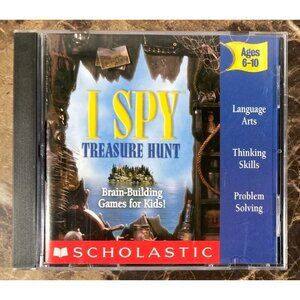 I Spy Treasure Hunt Windows PC Mac CD-Rom Game Scholastic 2001 Educational